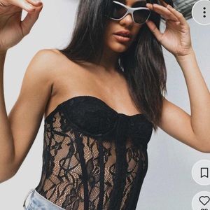 Princes Polly Rafferty Strapless Bodysuit Black